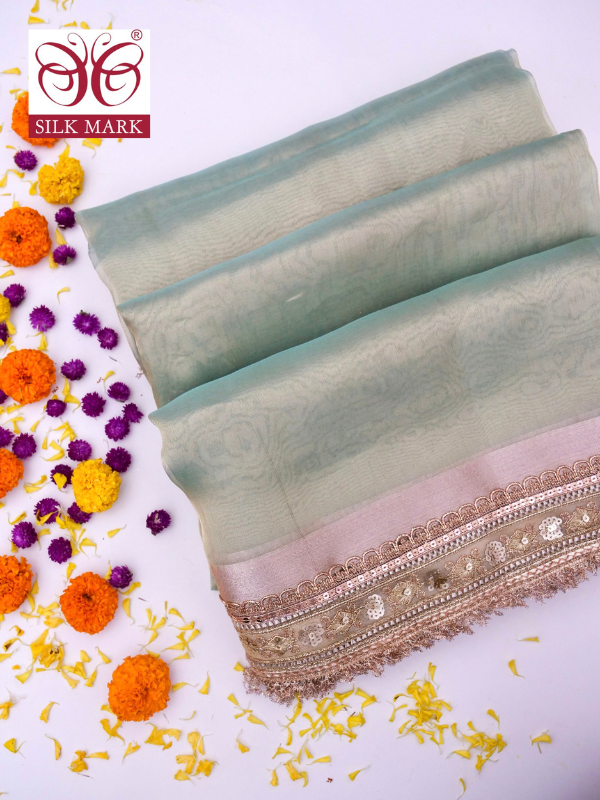 Banarasi Pure Tissue Silk Saree with Brocade Blouse