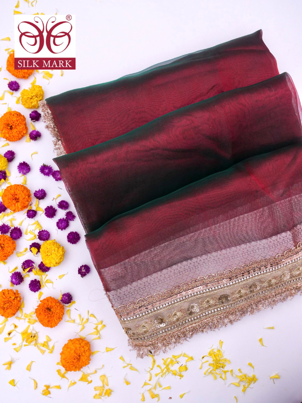 Banarasi Pure Tissue Silk Saree with Brocade Blouse By Kalakari