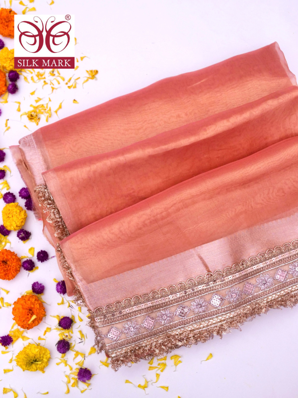 Banarasi Pure Tissue Silk Saree with Brocade Blouse By Kalakari