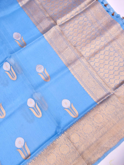 Handloom Banarasi Pure Kora Organza Saree