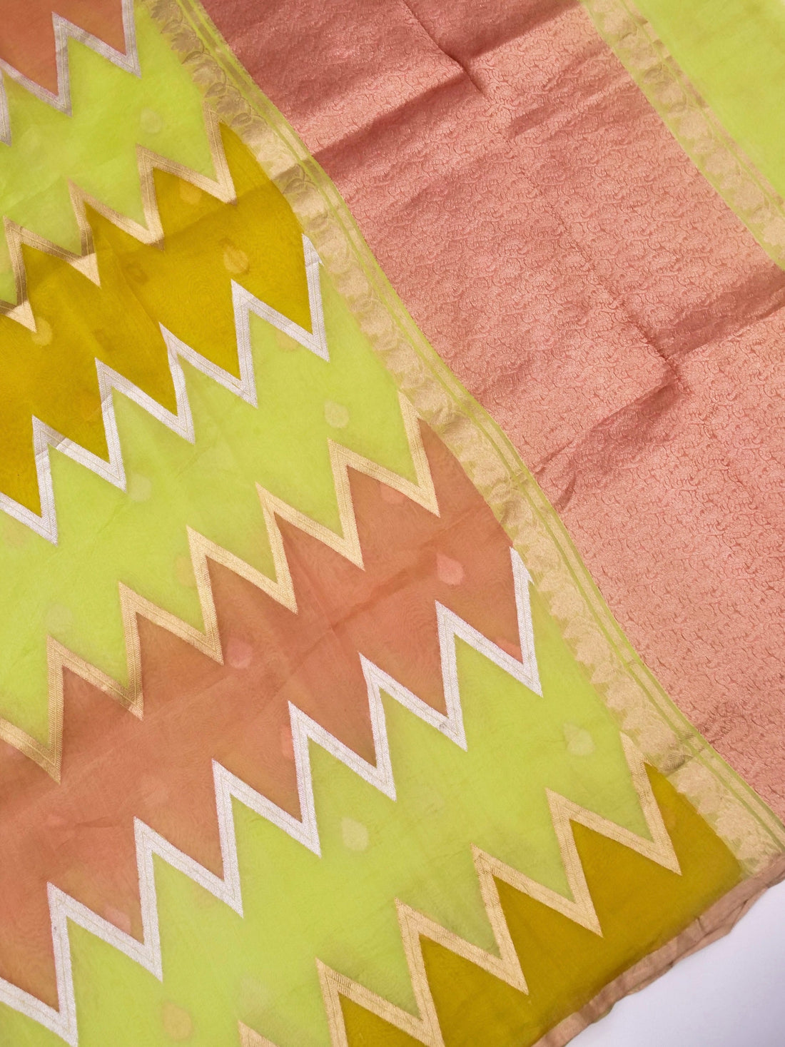 Handloom Banarasi Pure Kora Organza Saree