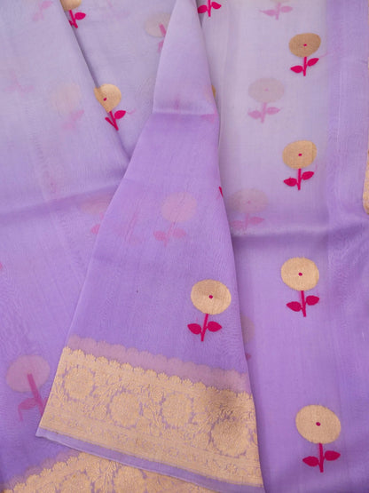 Handloom Banarasi Kora Organza Saree