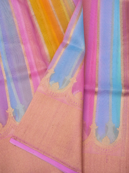 Handloom Banarasi Pure Kora Organza Saree