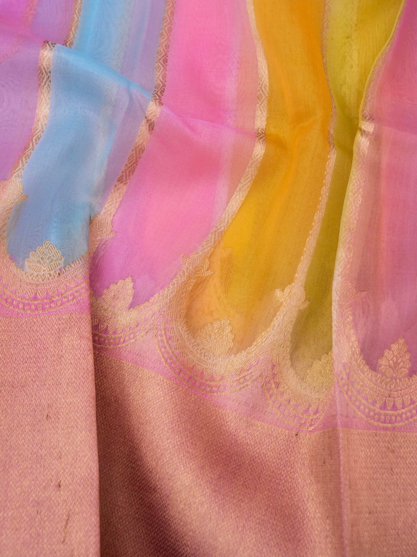 Handloom Banarasi Pure Kora Organza Saree