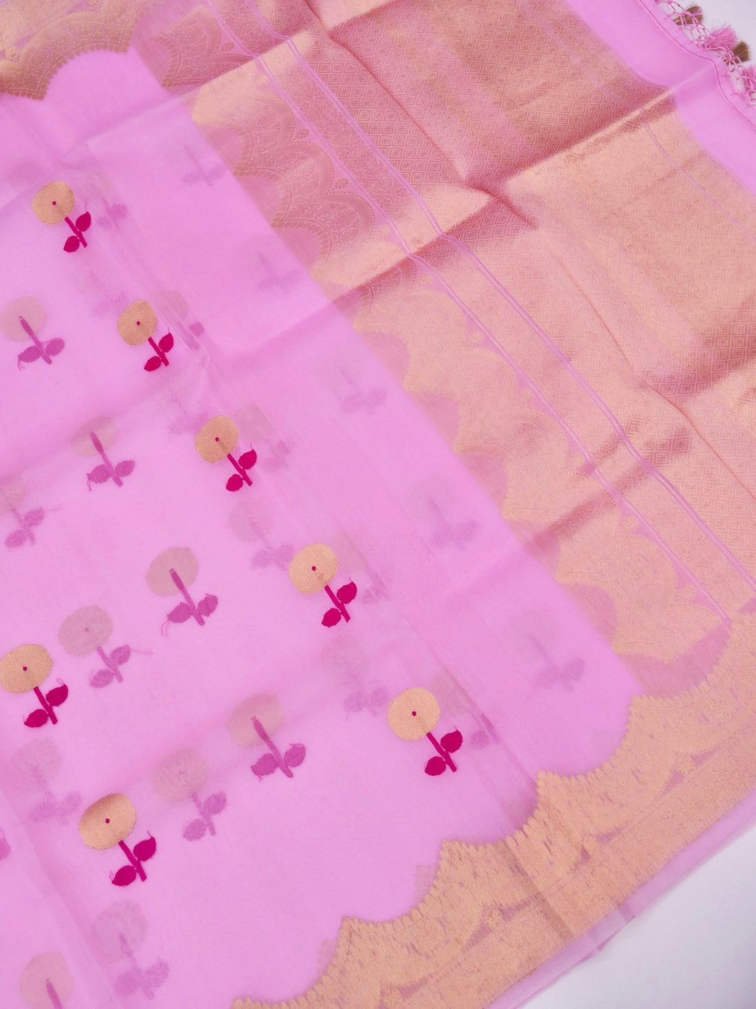 Handloom Banarasi Pure Kora Organza Saree