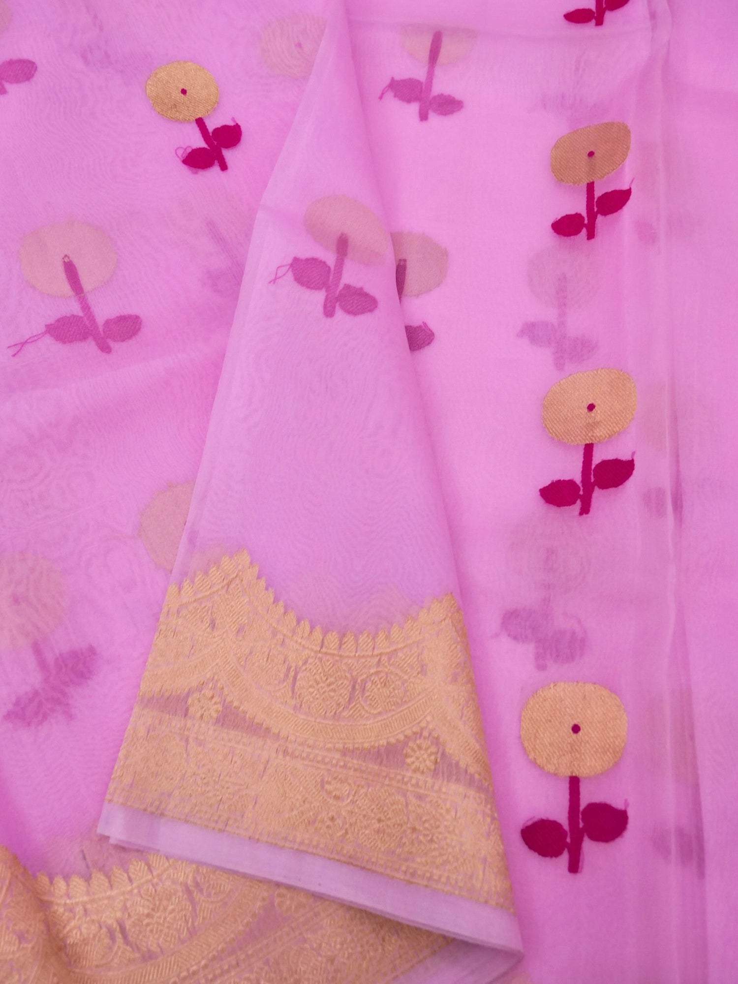 Handloom Banarasi Pure Kora Organza Saree