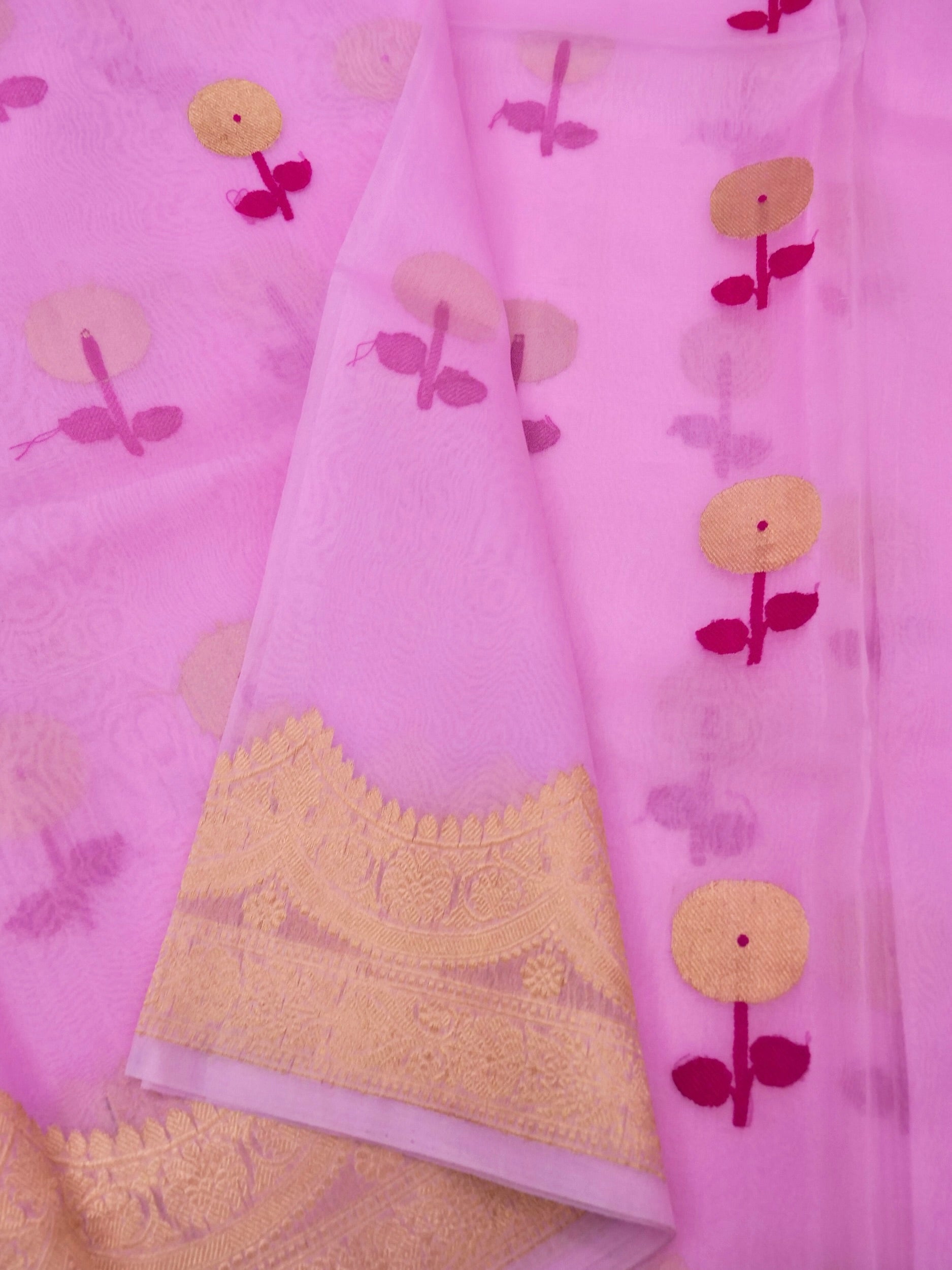 Handloom Banarasi Pure Kora Organza Saree