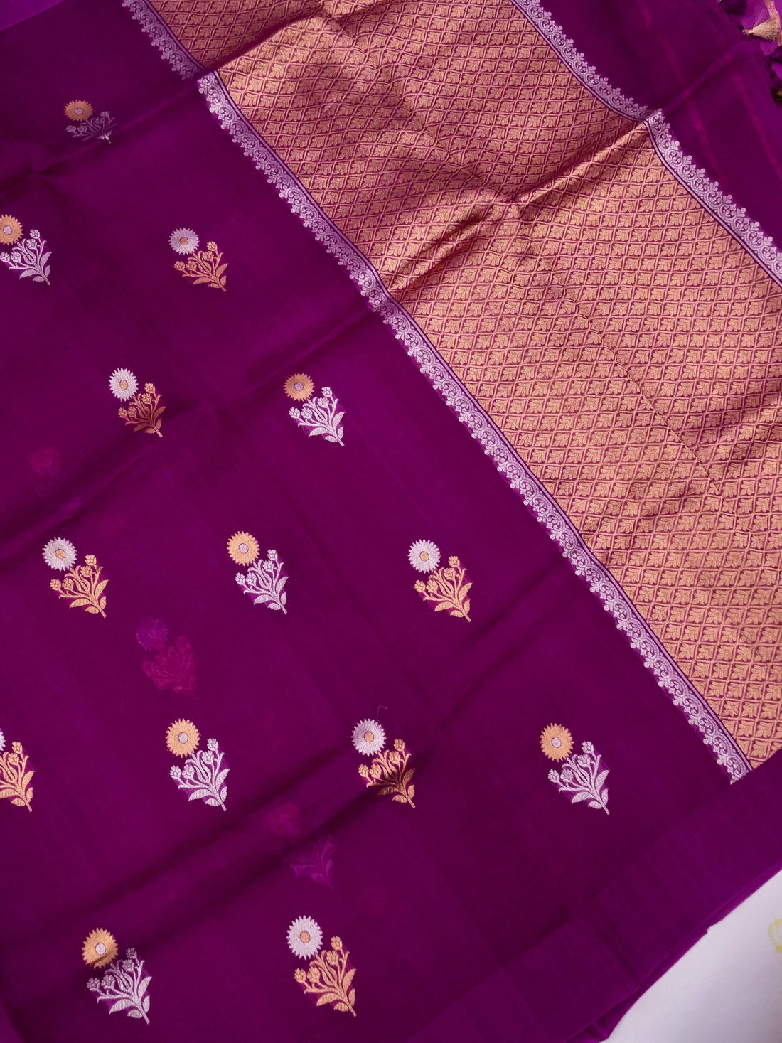 Handloom Banarasi Pure Kora Organza Saree
