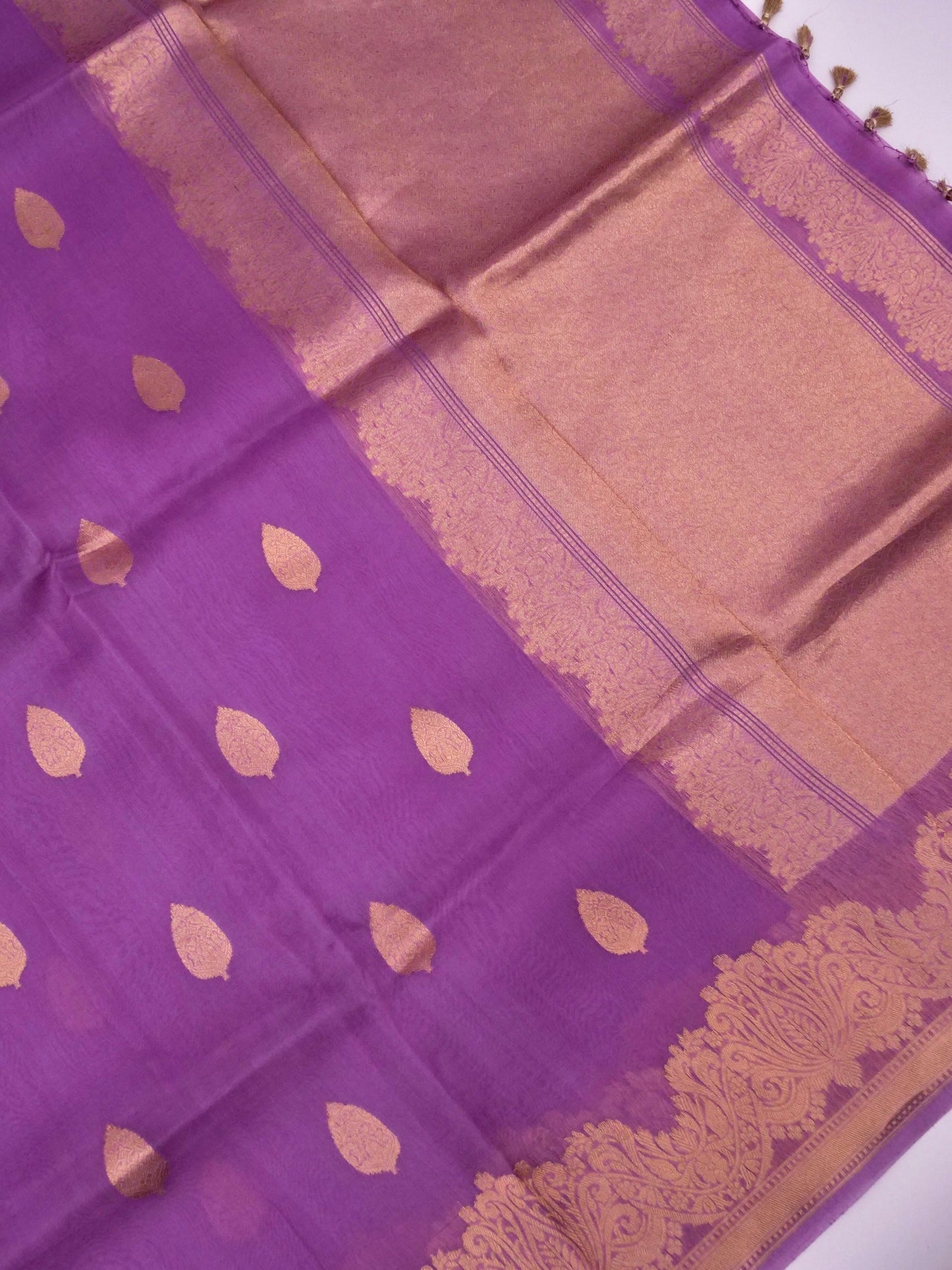 Handloom Banarasi Pure Kora Organza Saree