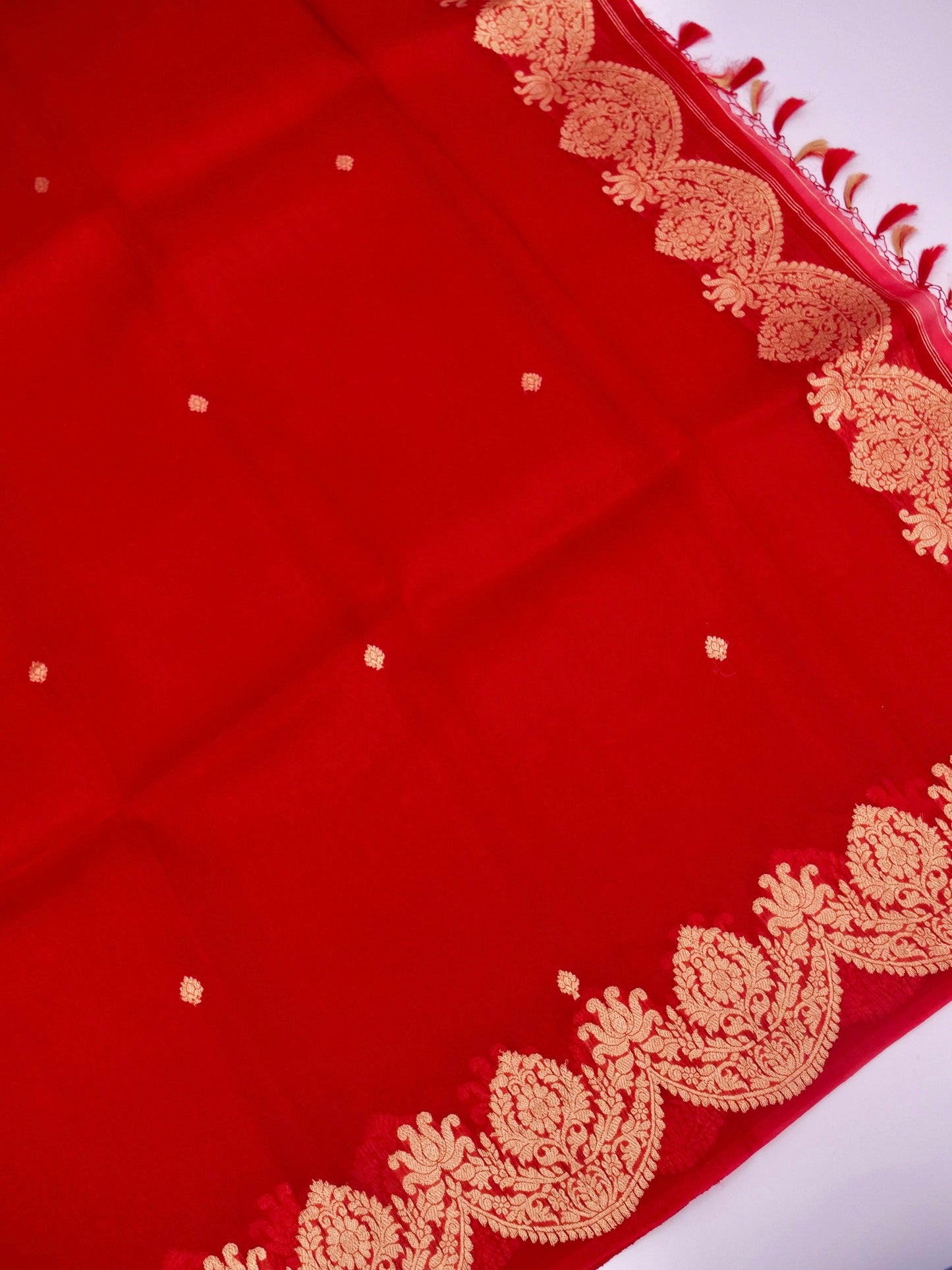 Handloom Banarasi Pure Kora Organza Saree