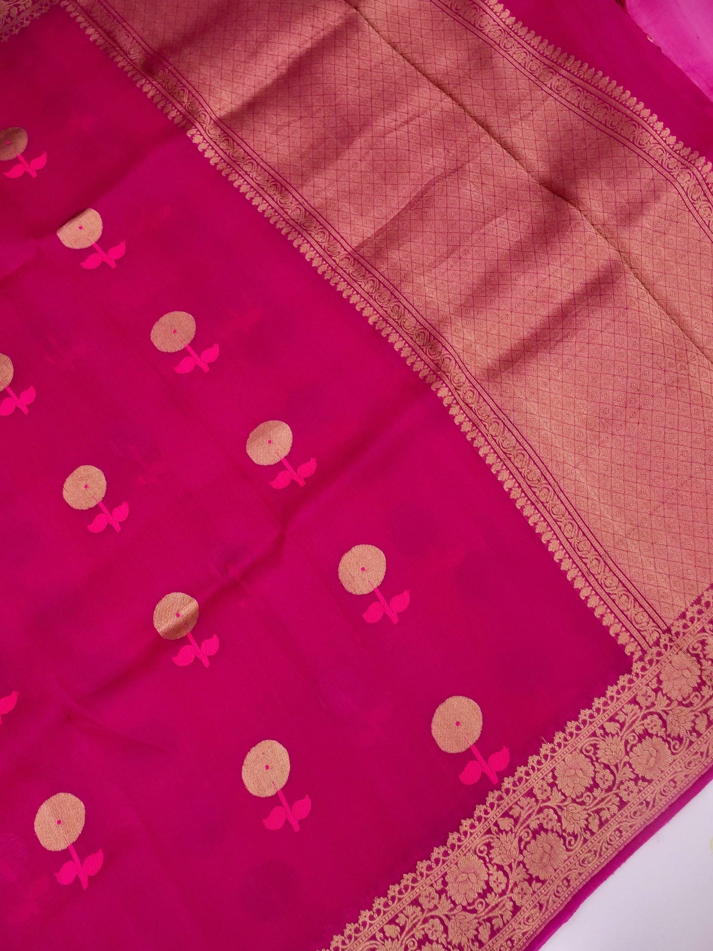 Handloom Banarasi Pure Kora Organza Saree