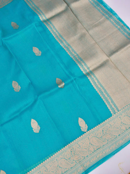 Handloom Banarasi Pure Kora Organza Saree