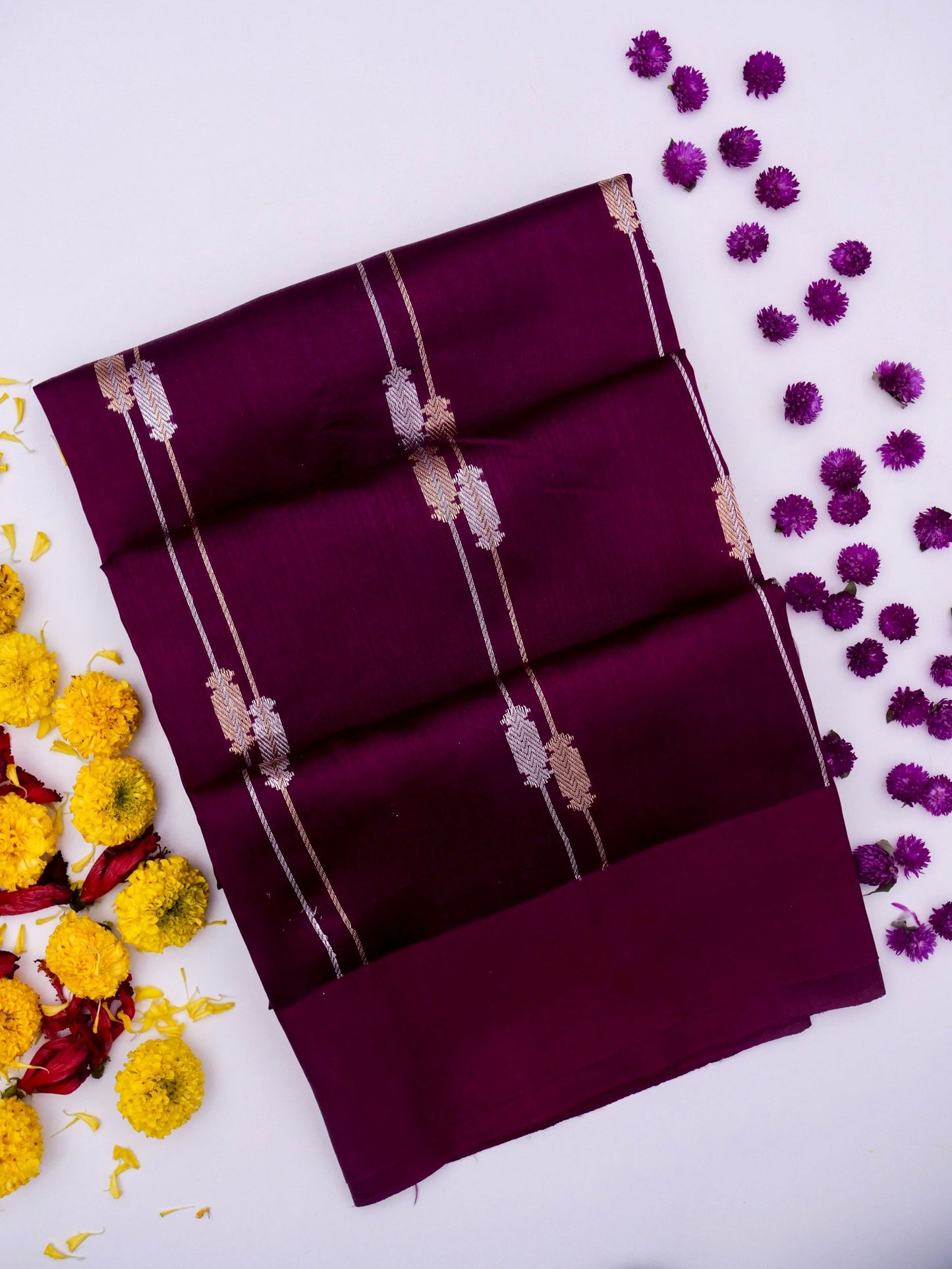 Pure  Banarasi Mango Katan Silk Saree with Kadhwa Buti Work