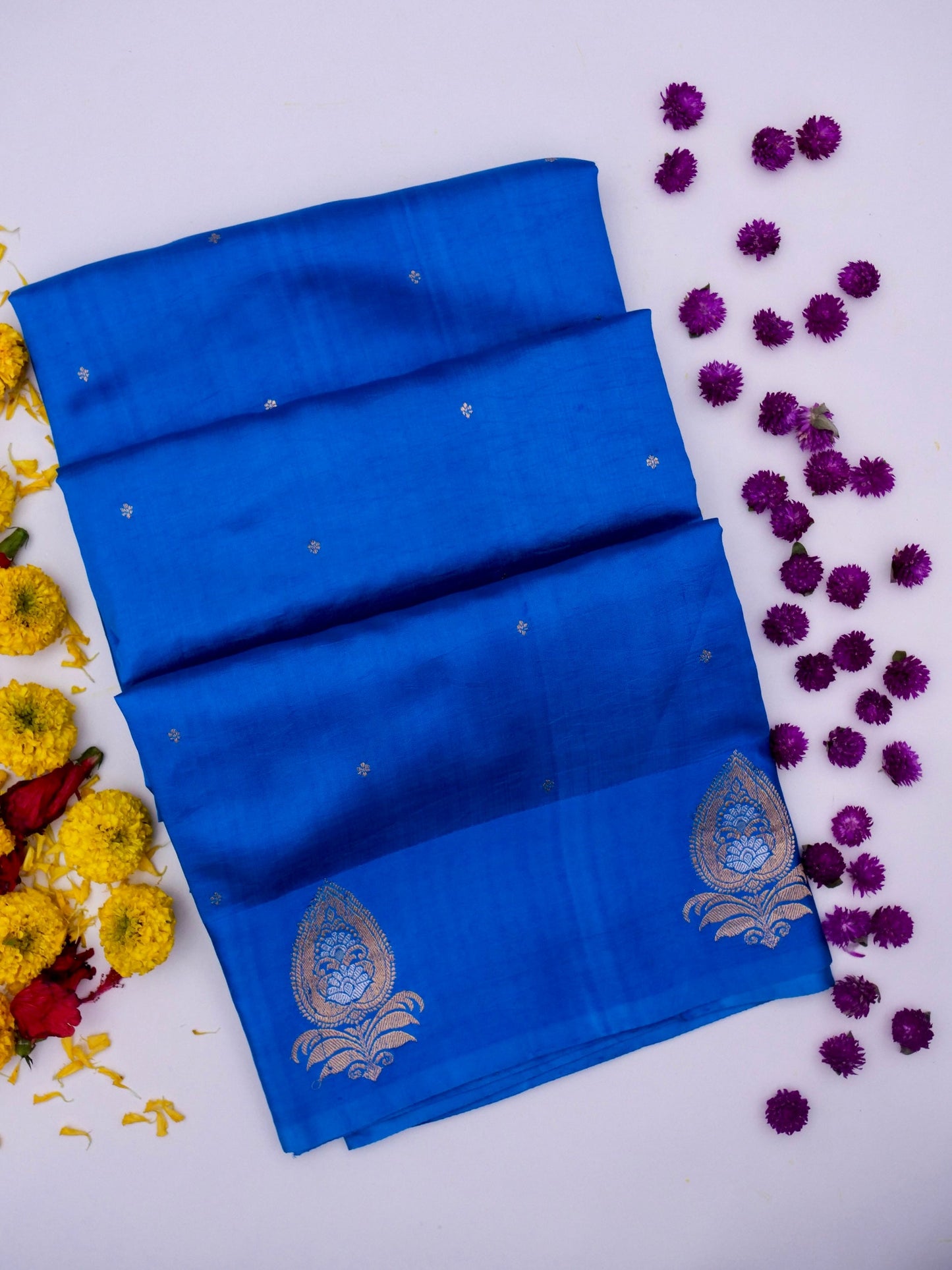 Pure Banarasi Mango Katan Silk Saree - Silk Mark Certified