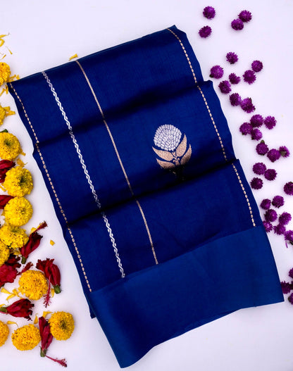 Pure Banarasi Mango Katan Silk Saree - Silk Mark Certified