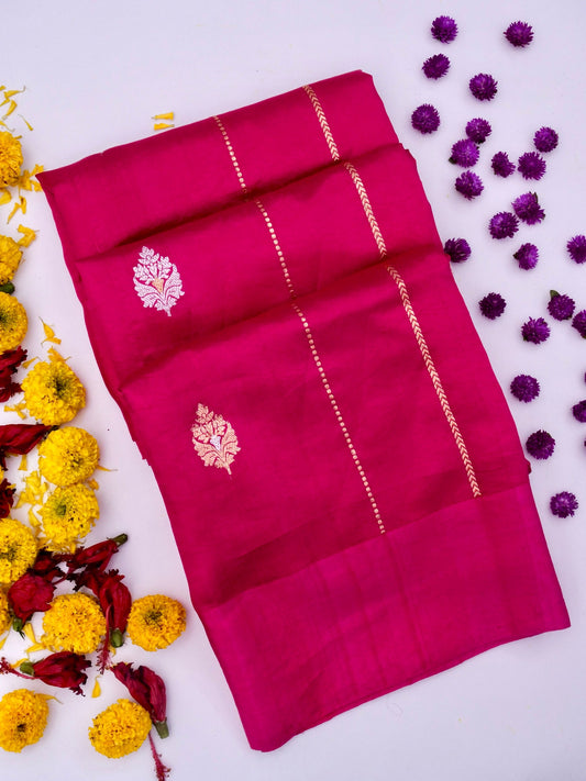 Pure Banarasi Mango Katan Silk Saree - Silk Mark Certified