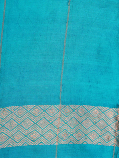 Pure Sky Blue Banarasi R Mango Katan Silk Saree with Kadhwa Buti Work