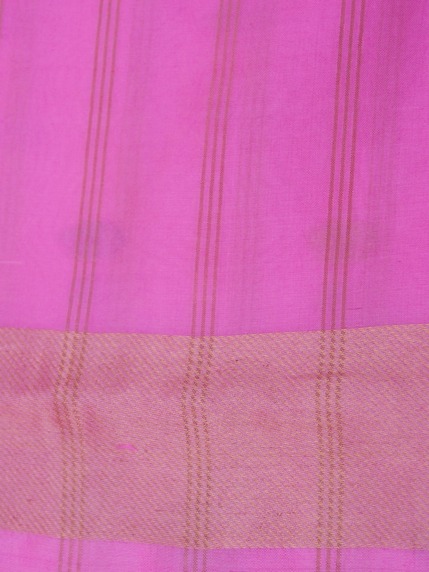 Pure Pink Banarasi Mango Katan Silk Saree with  Kadhwa Buti Work