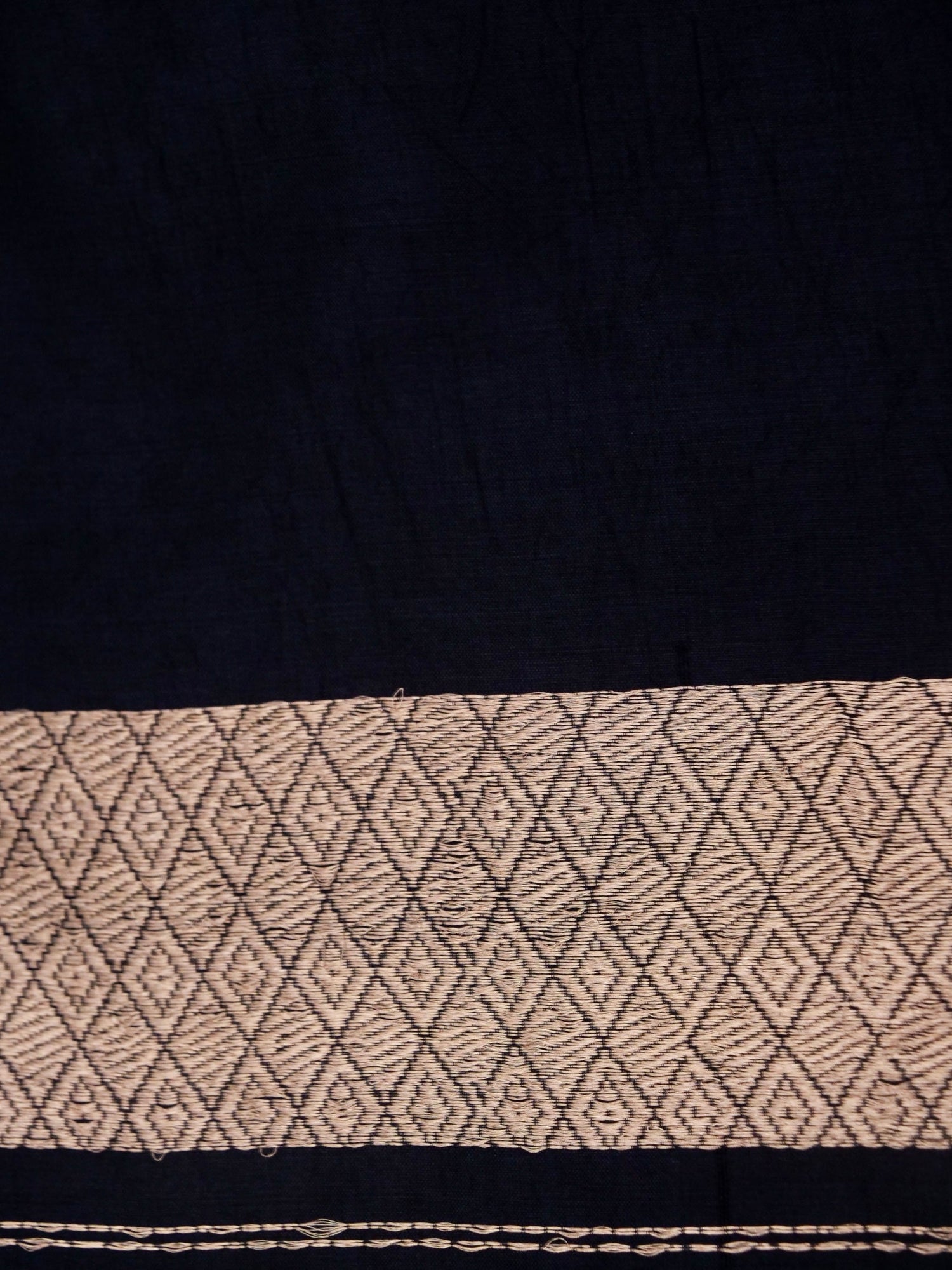 Pure Navy Blue Banarasi Mango Katan Silk Saree  with Kadhwa Buti Work