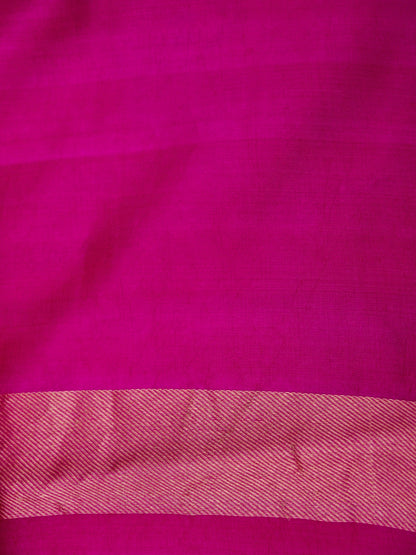 Pure Pink Banarasi R Mango Katan Silk Saree  with Full Kadhwa Buti