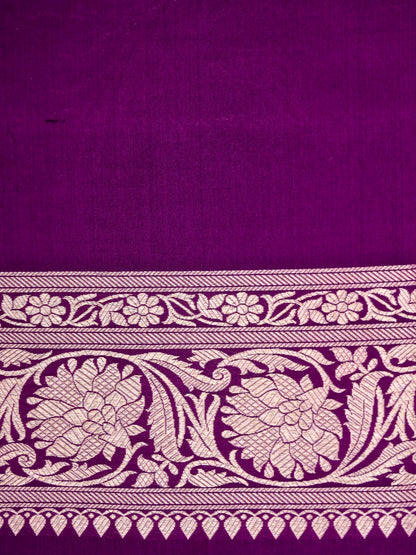 Pure Katan Silk Banarasi Saree  All Over Jaal Weaving