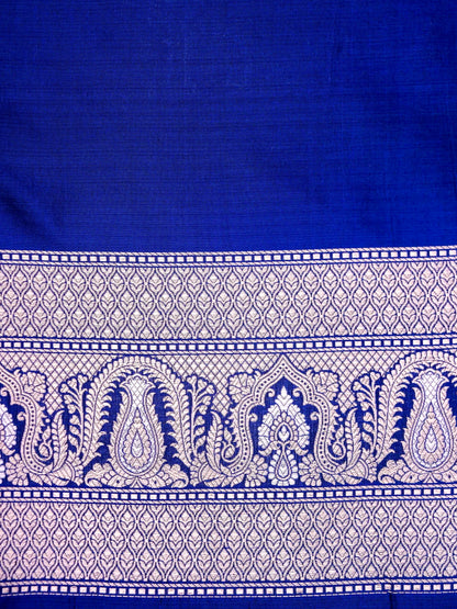 Pure Katan Silk Banarasi Saree with All over Jaal Weaving