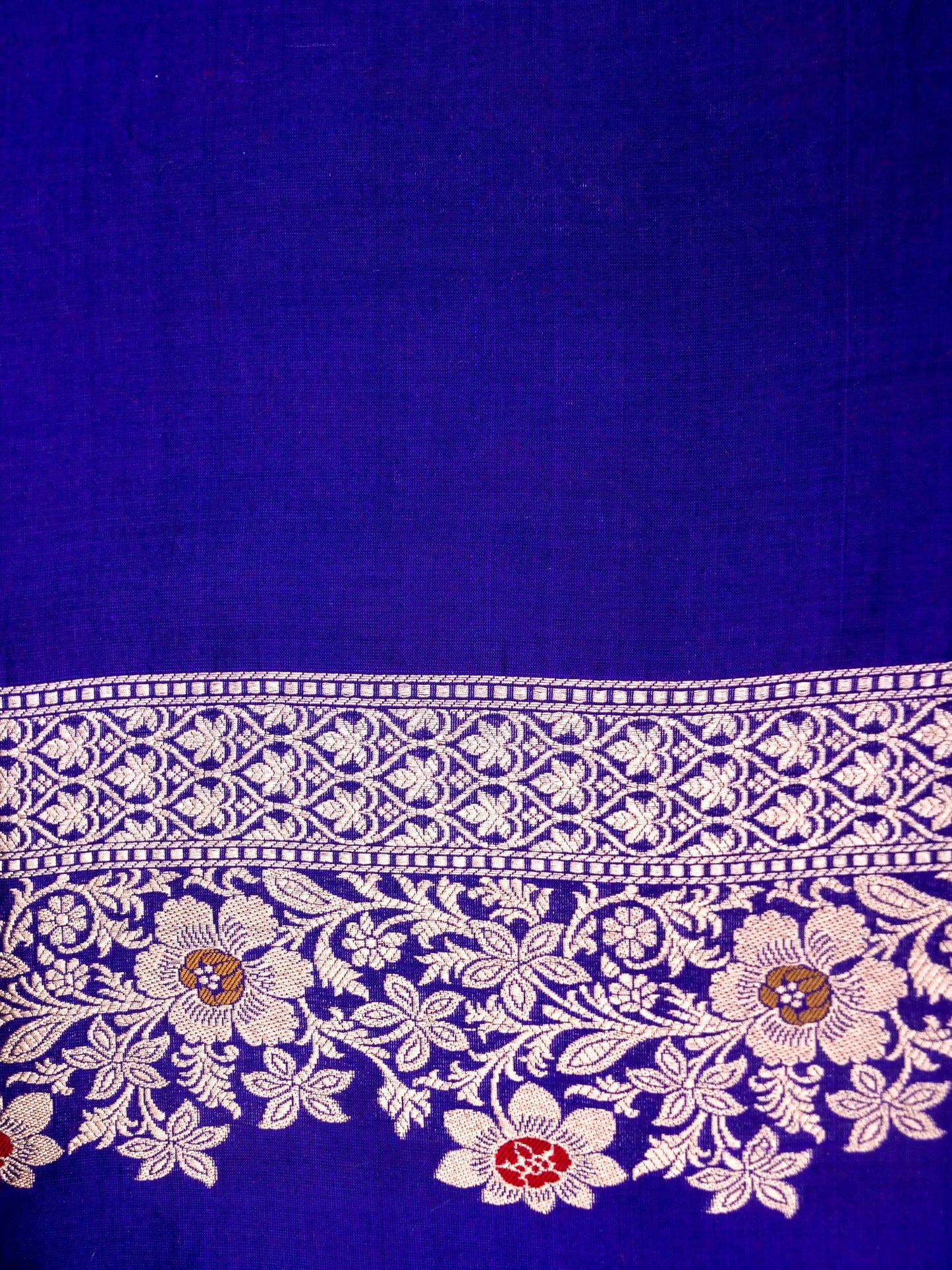 Pure Katan Silk Banarasi  Saree with All over Jaal Weaving