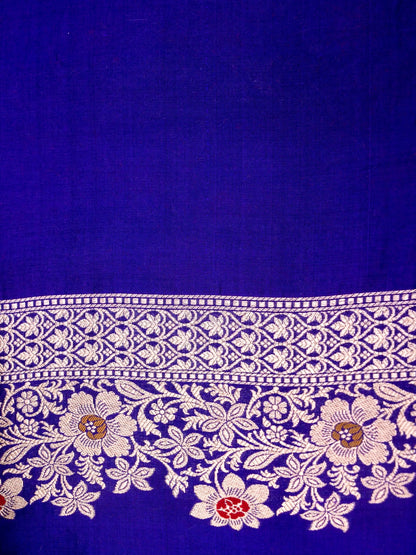 Pure Katan Silk Banarasi  Saree with All over Jaal Weaving