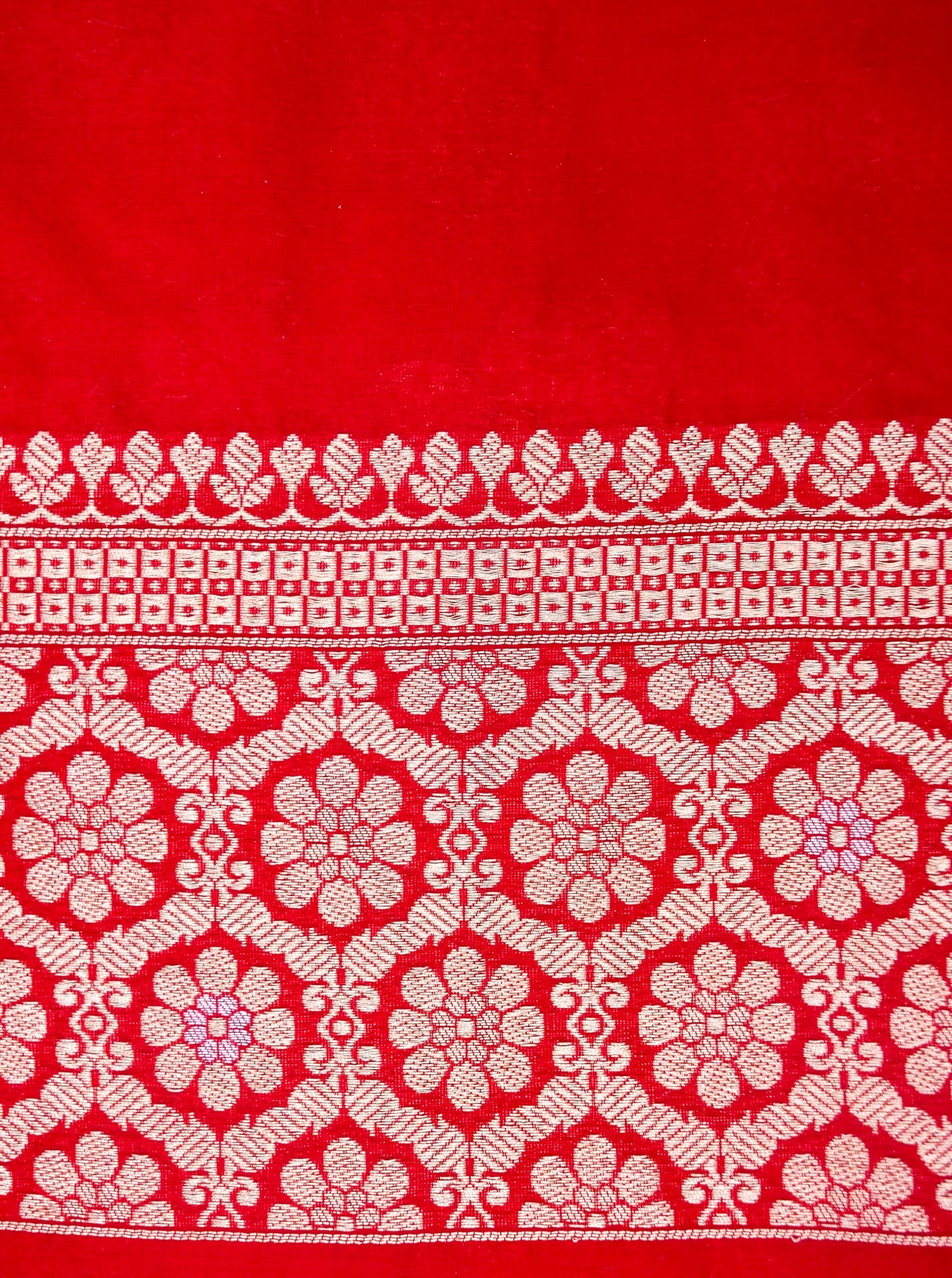 Pure Katan Silk Banarasi with All over Jaal Weaving