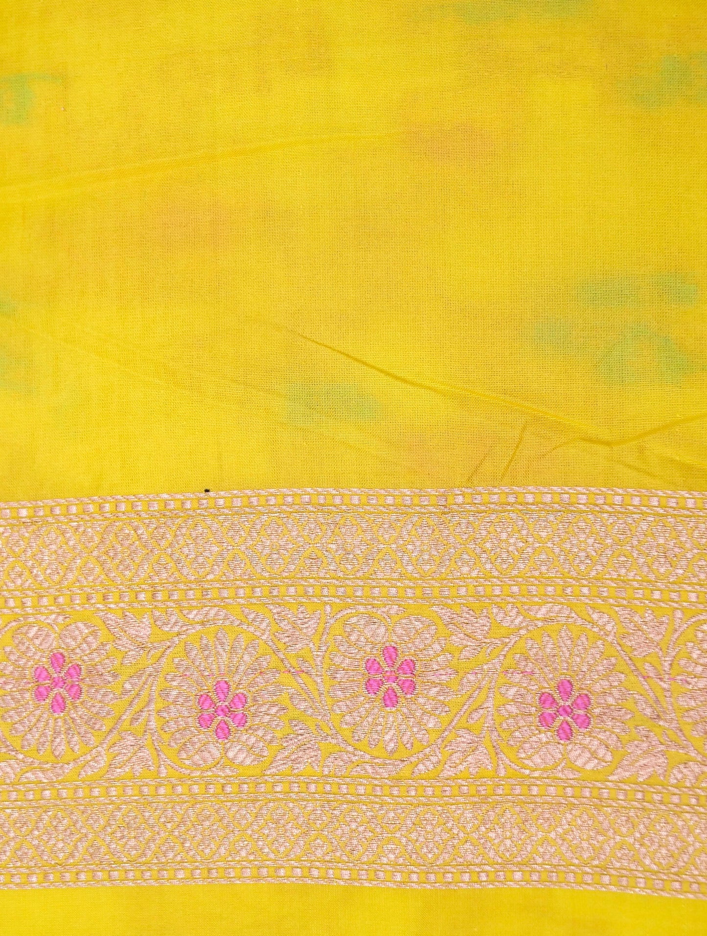 Pure Katan Silk Banarasi with All over Jaal Weaving