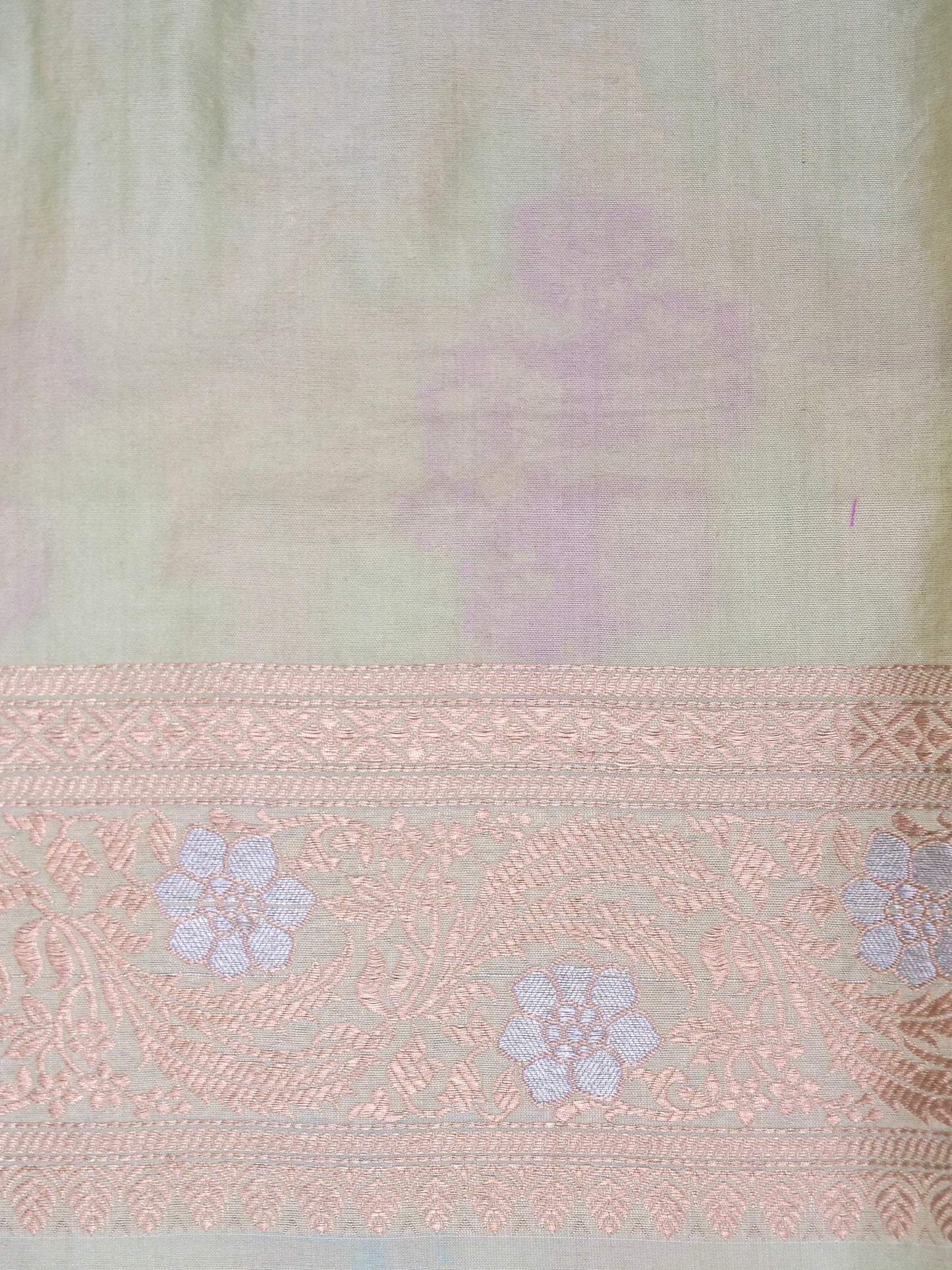 Pure Katan Silk Banarasi with All over Jaal Weaving