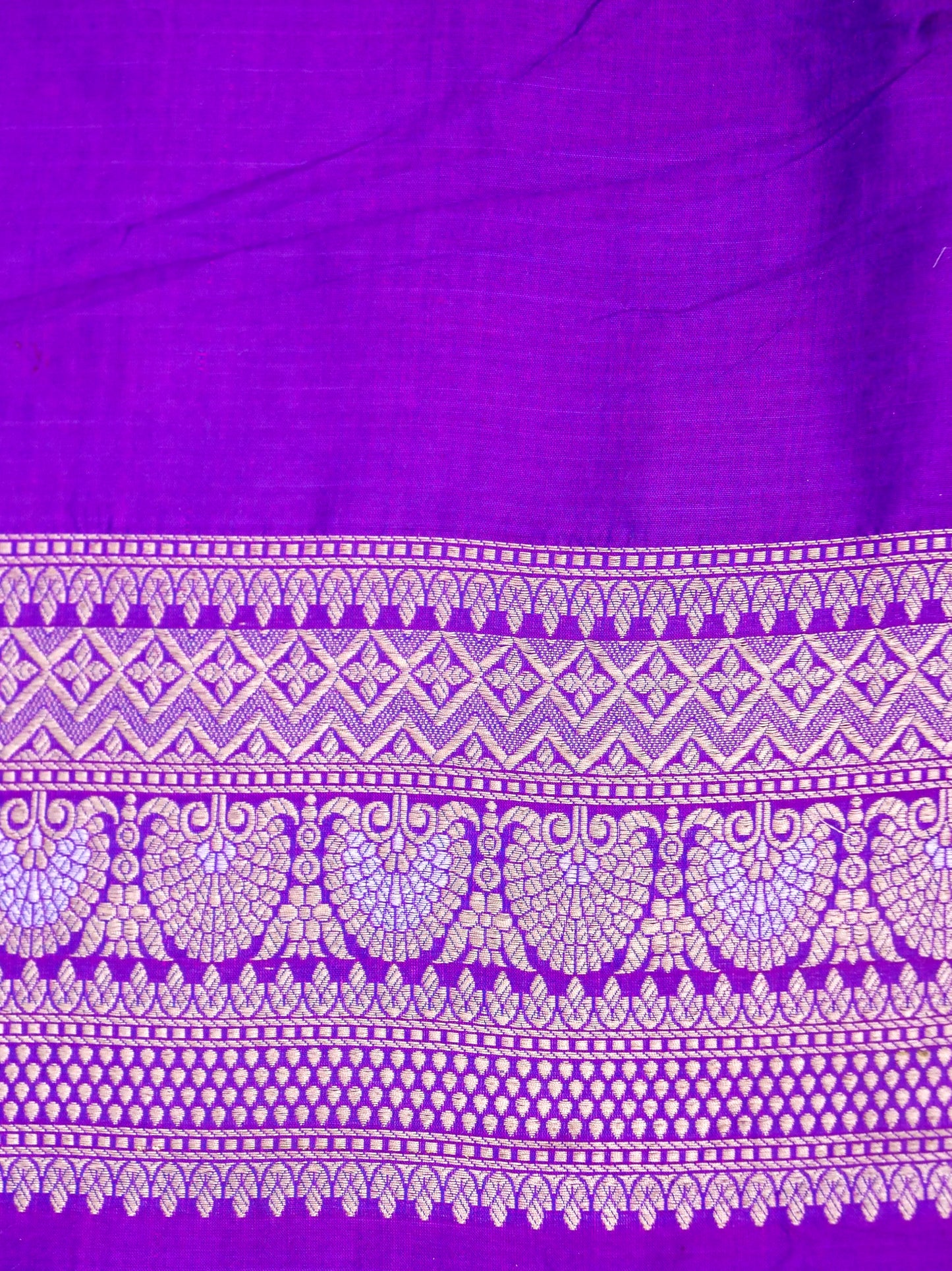 Pure Katan Silk Banarasi with All over Jaal Weaving