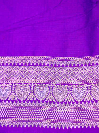 Pure Katan Silk Banarasi with All over Jaal Weaving