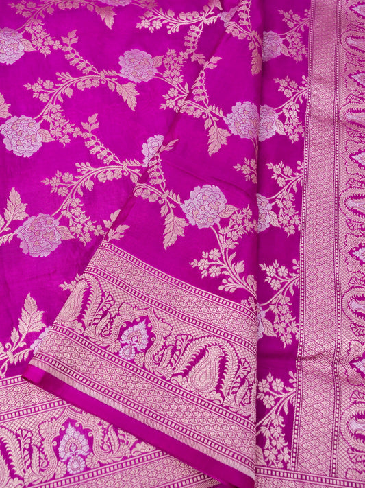 Pure Katan Silk Saree with Tilfi Meenakari