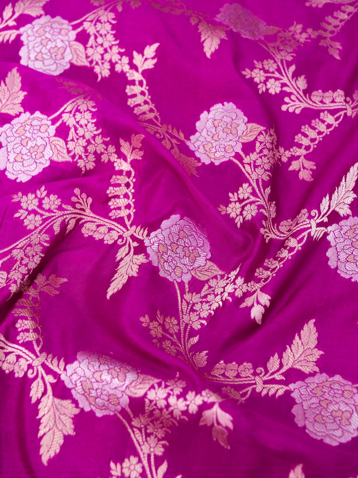 Pure Katan Silk Saree with Tilfi Meenakari