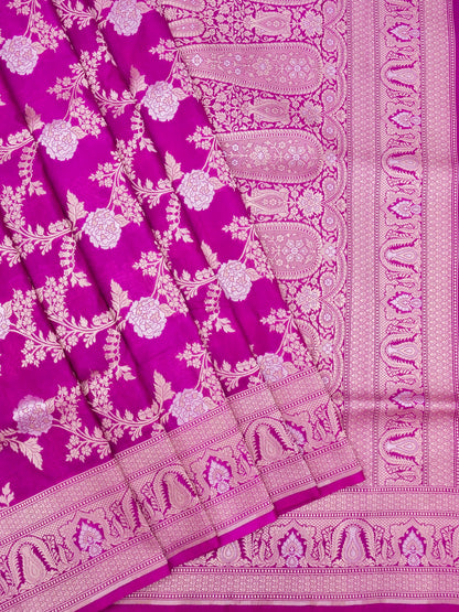 Pure Katan Silk Saree with Tilfi Meenakari