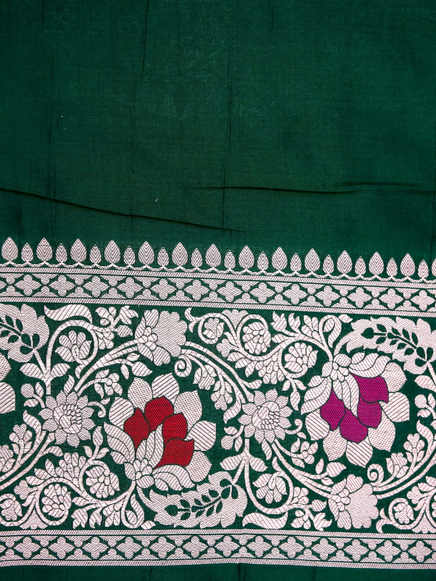 Pure Katan Silk Banarasi with All over Jaal Weaving