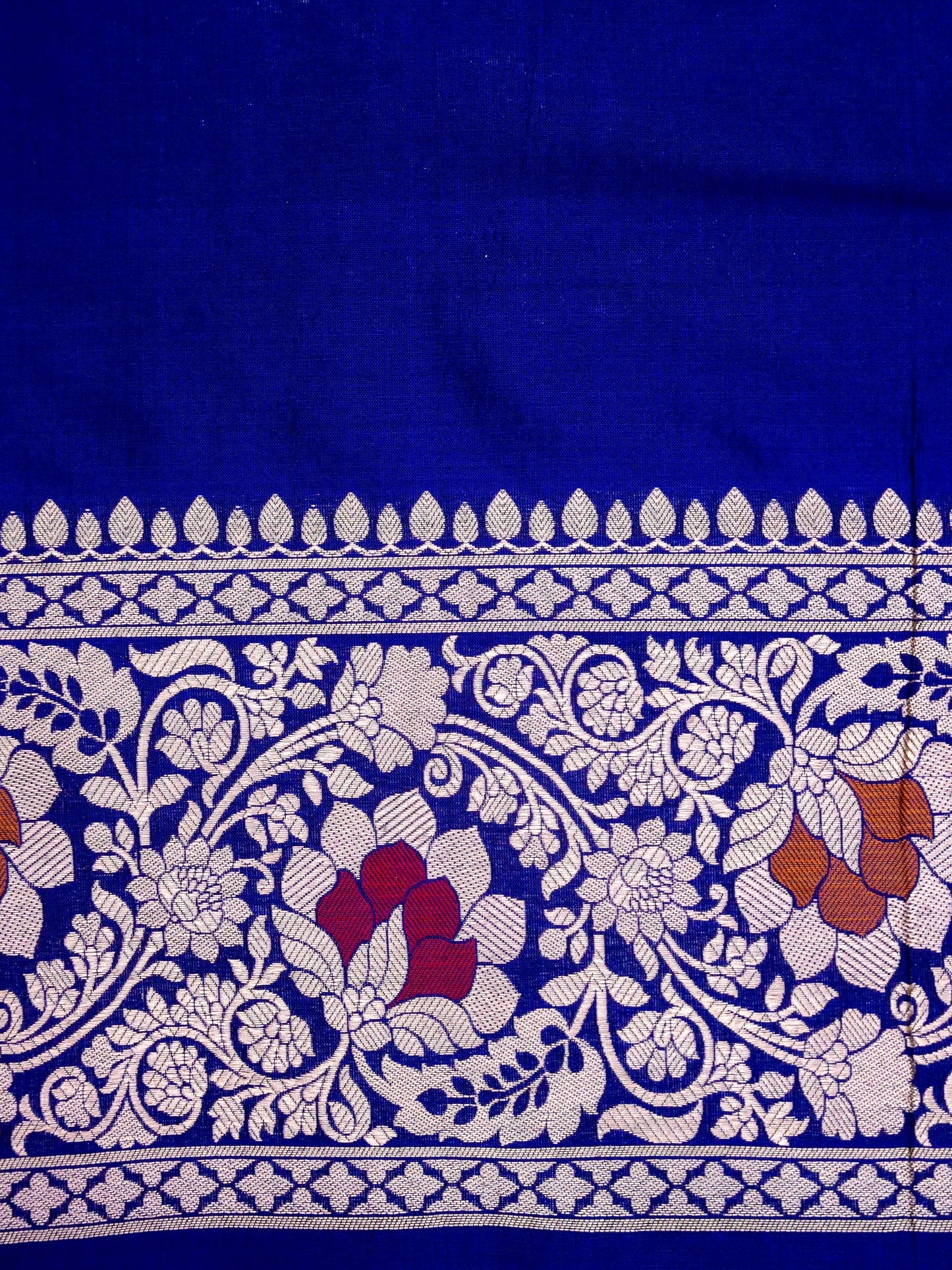 Pure Katan Silk Banarasi with All over Jaal Weaving