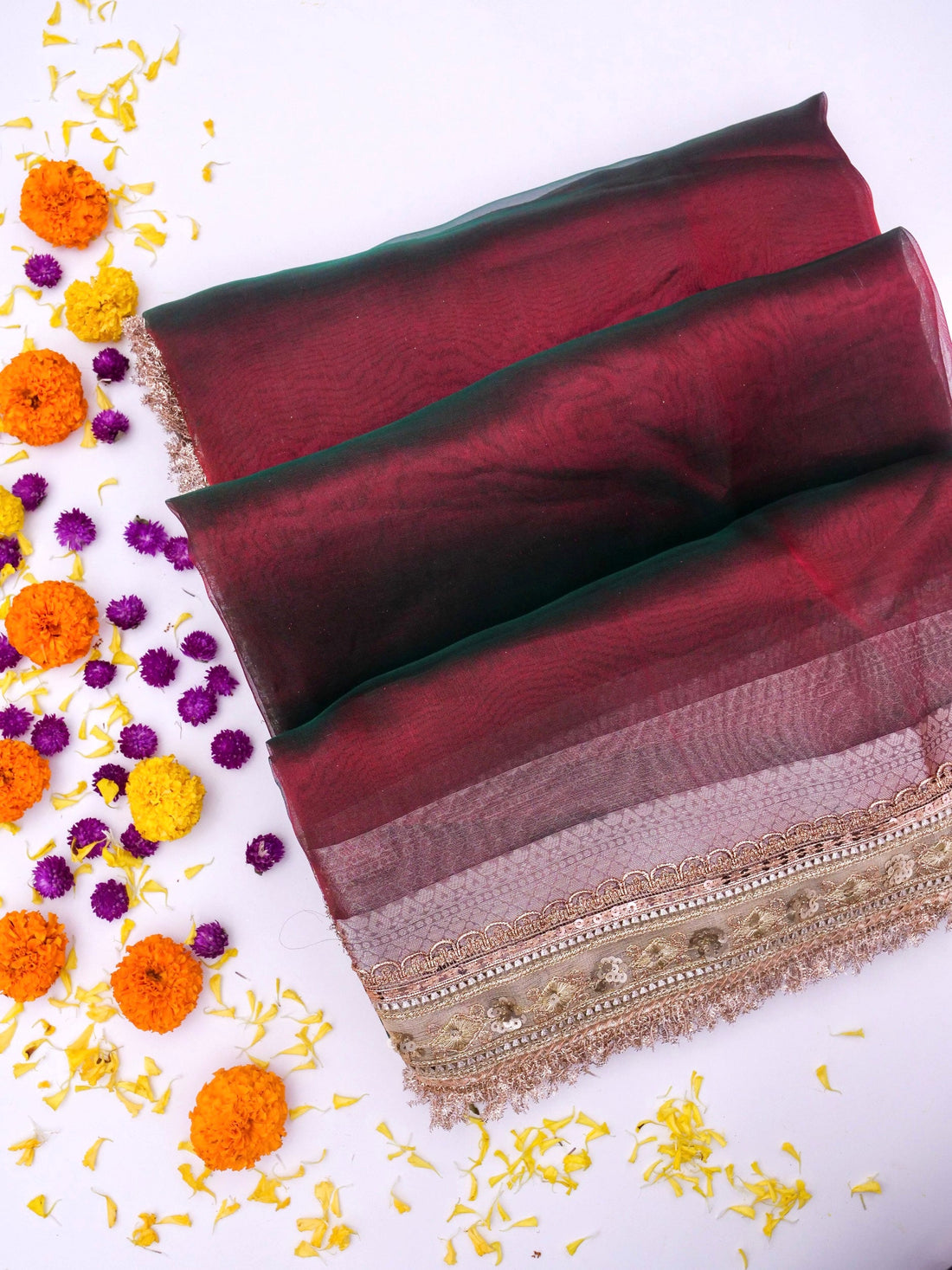 Banarasi Pure Tissue Silk Saree with Brocade Blouse By Kalakari