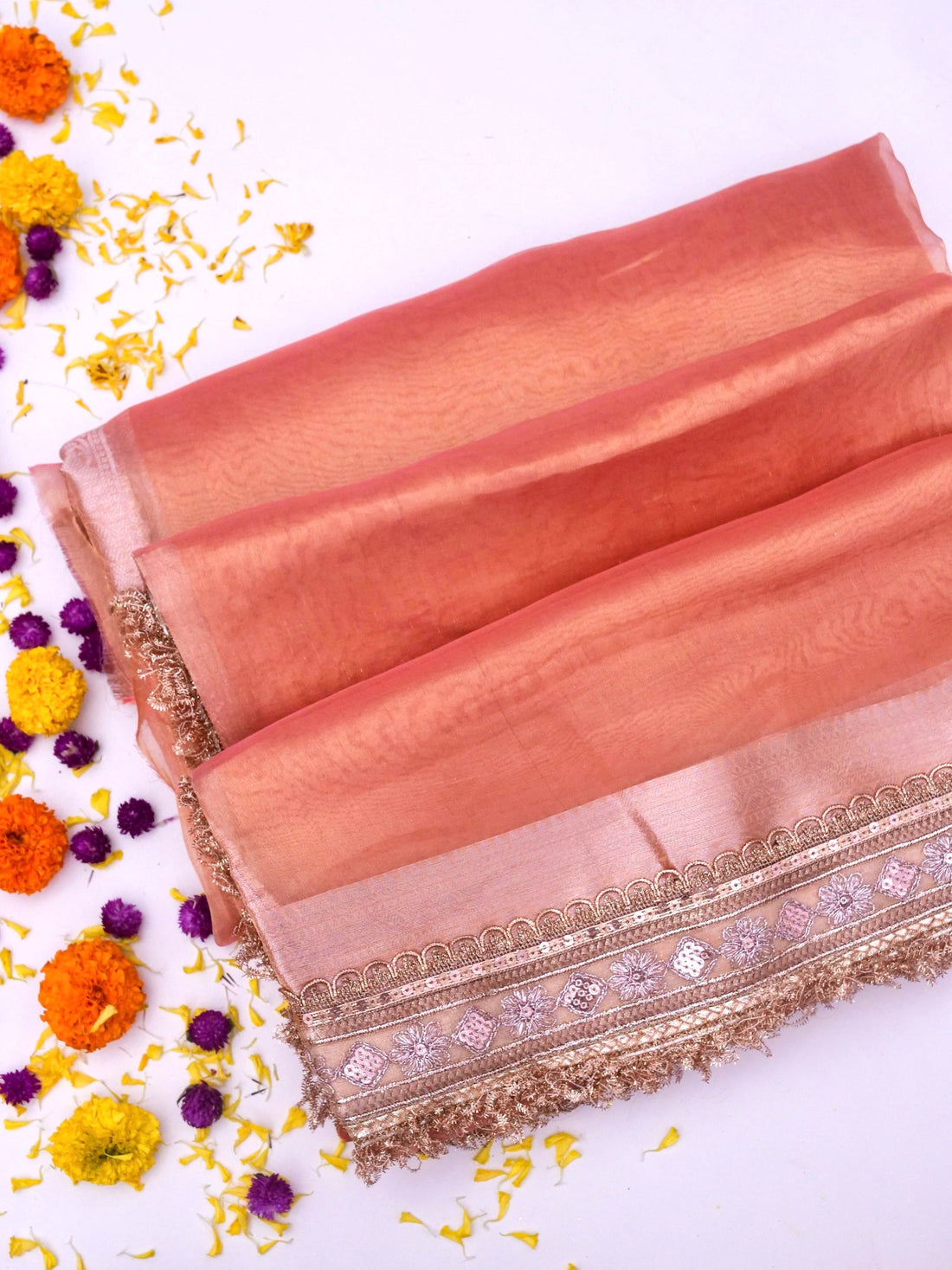 Banarasi Pure Tissue Silk Saree with Brocade Blouse By Kalakari