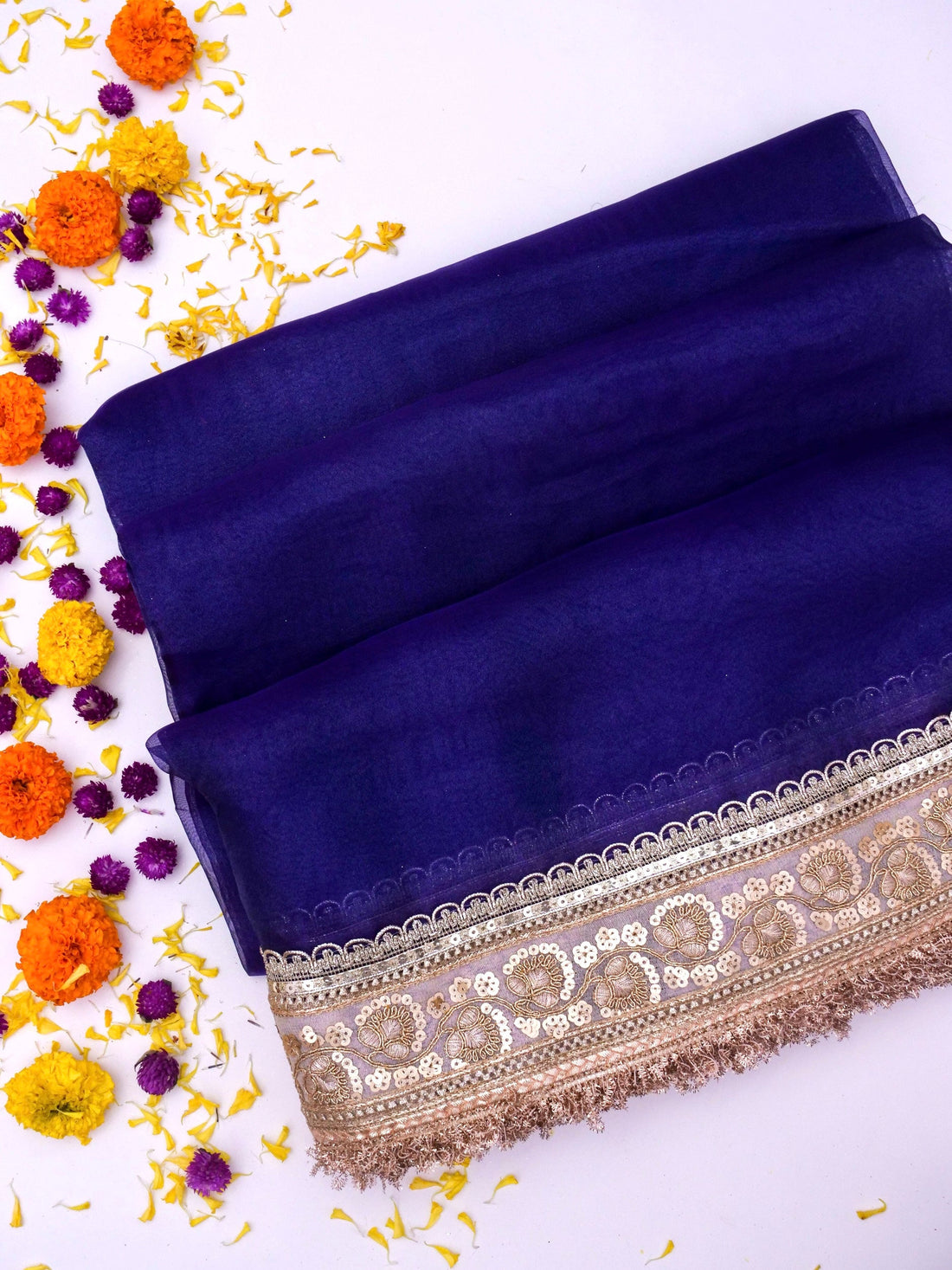 Banarasi Pure Tissue Silk Saree with Brocade Blouse