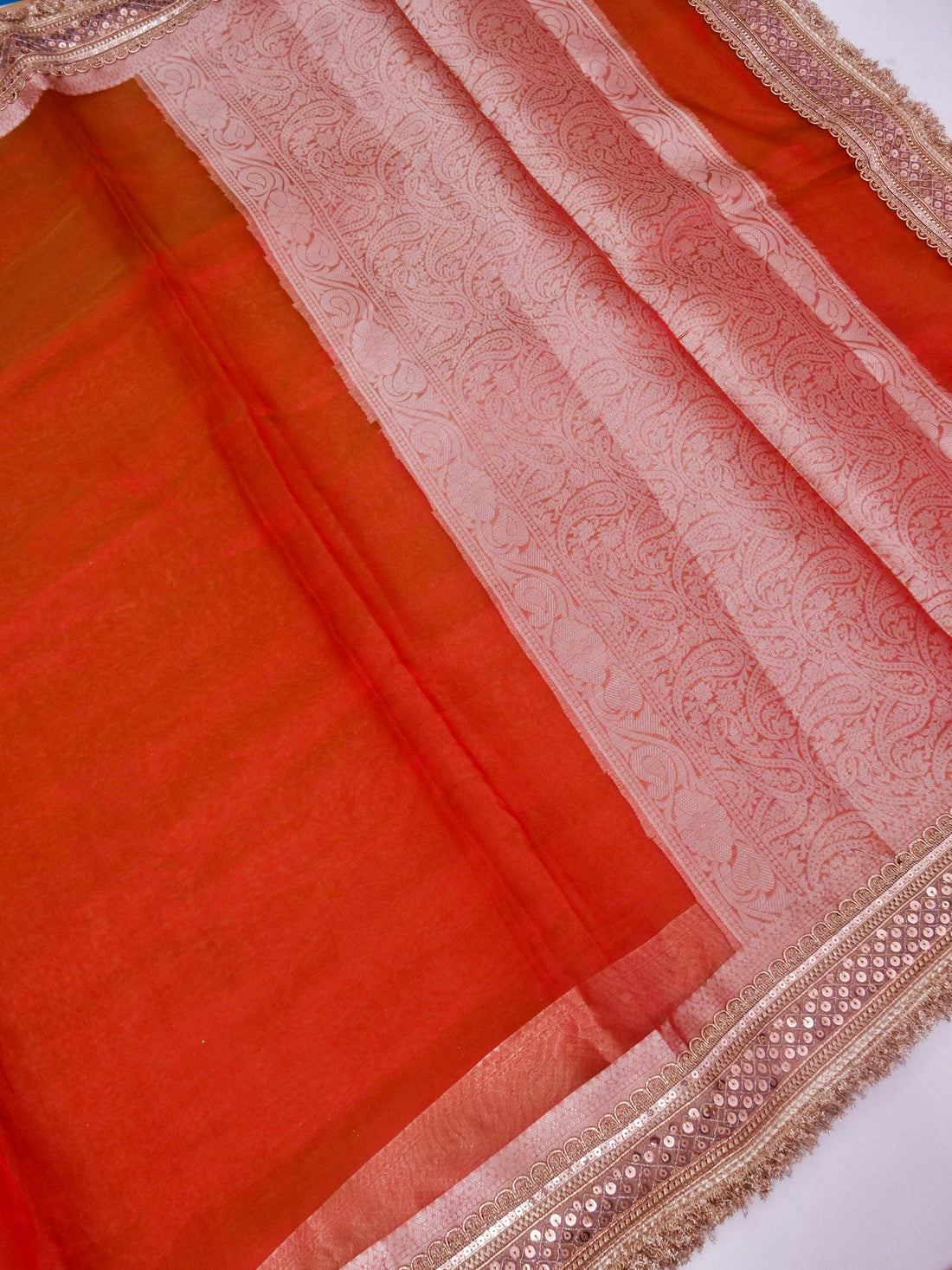 Banarasi Pure Tissue Silk Saree with Brocade Blouse