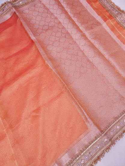Banarasi Pure Tissue Silk Saree with Brocade Blouse
