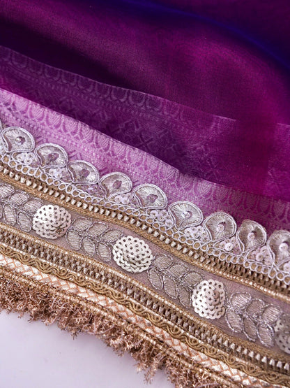 Banarasi Pure Tissue Silk Saree with Brocade Blouse