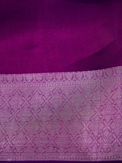 Banarasi Pure Tissue Silk Saree with Brocade Blouse