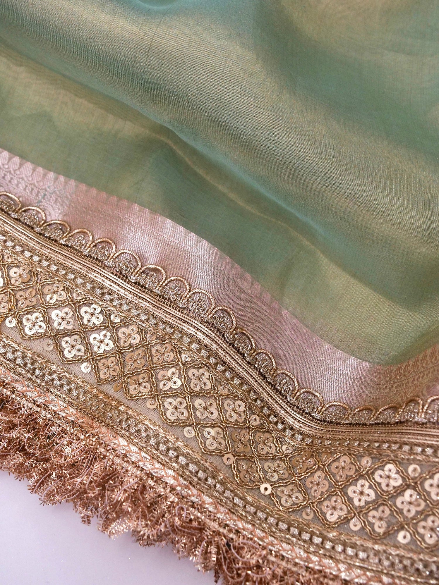 Banarasi Pure Tissue Silk Saree with Brocade Blouse