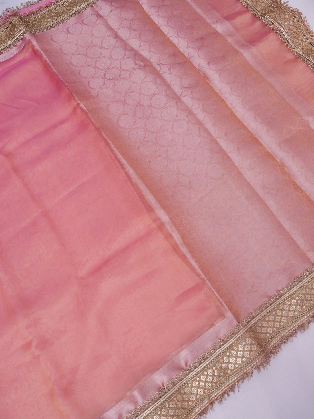 Banarasi Pure Tissue Silk Saree with Brocade Blouse