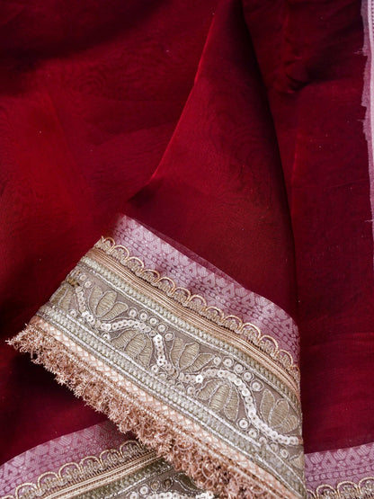 Banarasi Pure Tissue Silk Saree with Brocade Blouse