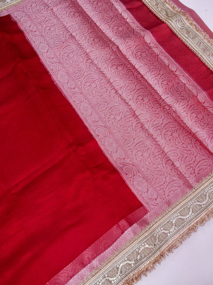 Banarasi Pure Tissue Silk Saree with Brocade Blouse