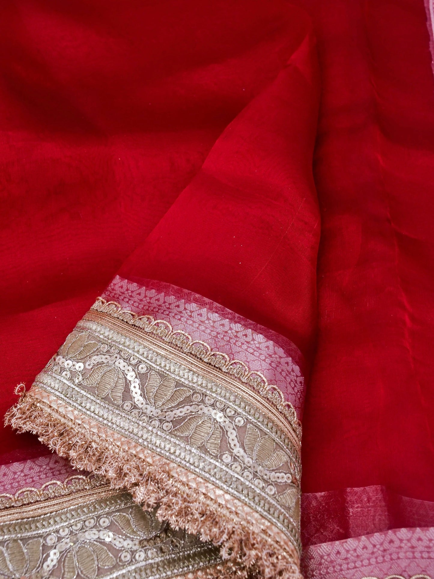 Banarasi Pure Tissue Silk Saree with Brocade Blouse